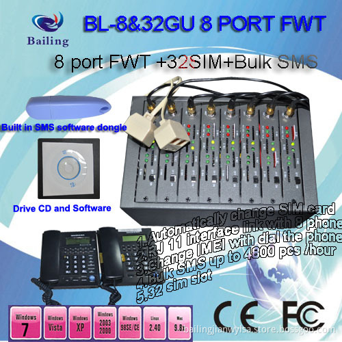 8 Channel GSM Fixed Wireless Terminal